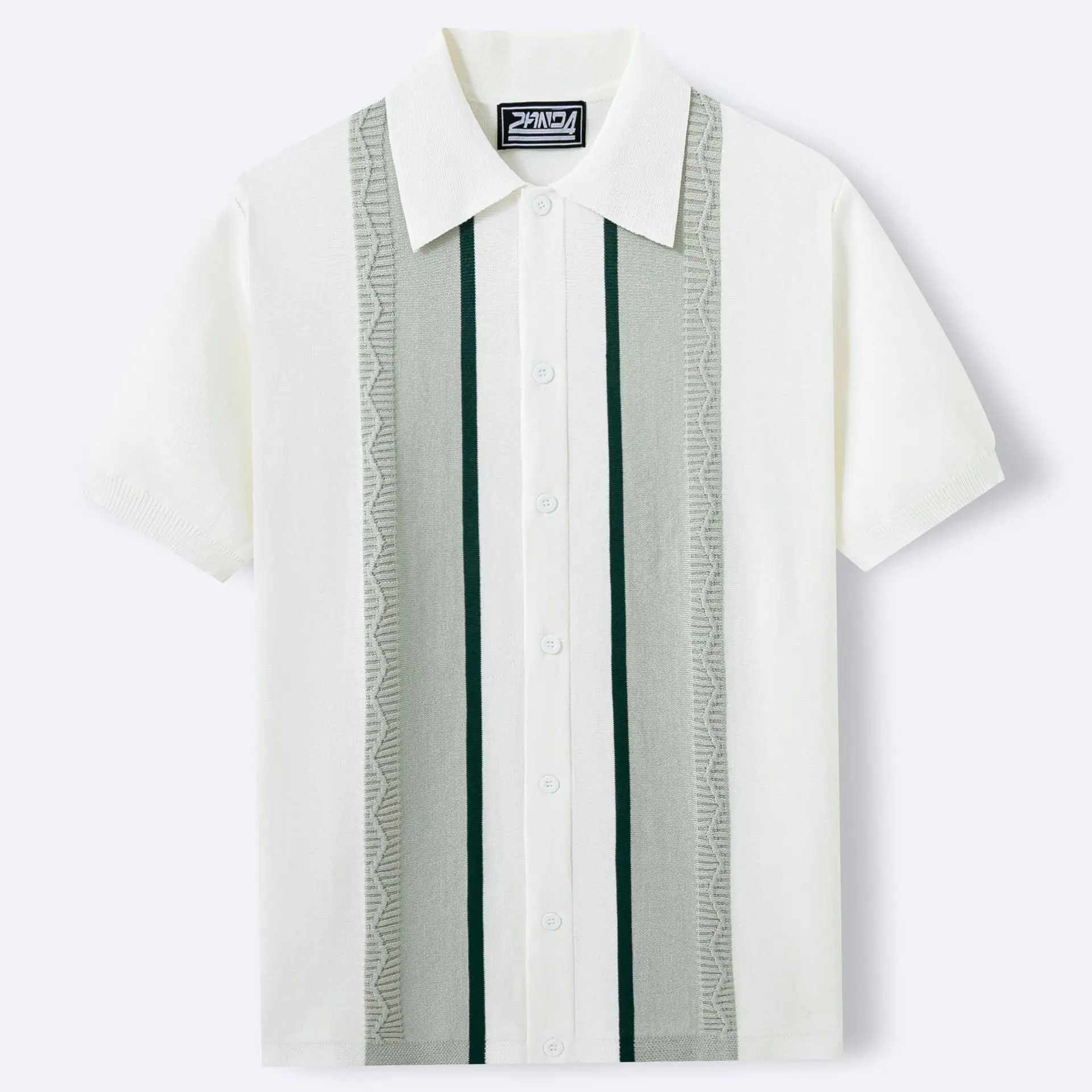 Men's White Plain T-Shirt SY0041 - Image 3