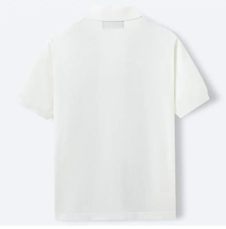 Men's White Plain T-Shirt SY0041 — feature 7
