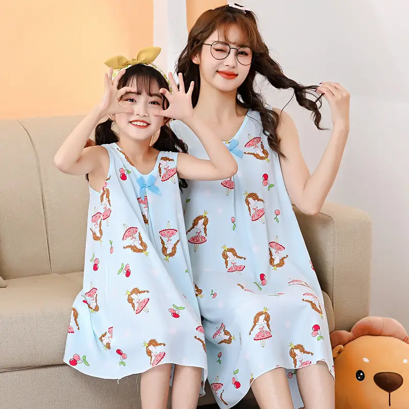 Women's Heart Print Nightgown Dress for Girls 22Y - Image 12