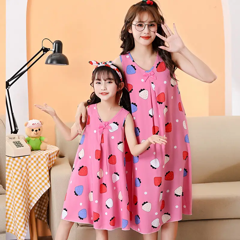 Women's Heart Print Nightgown Dress for Girls 22Y - Image 13