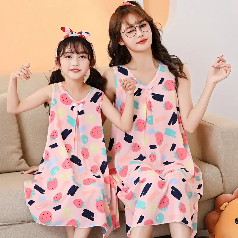 Women's Heart Print Nightgown Dress for Girls 22Y - Image 8