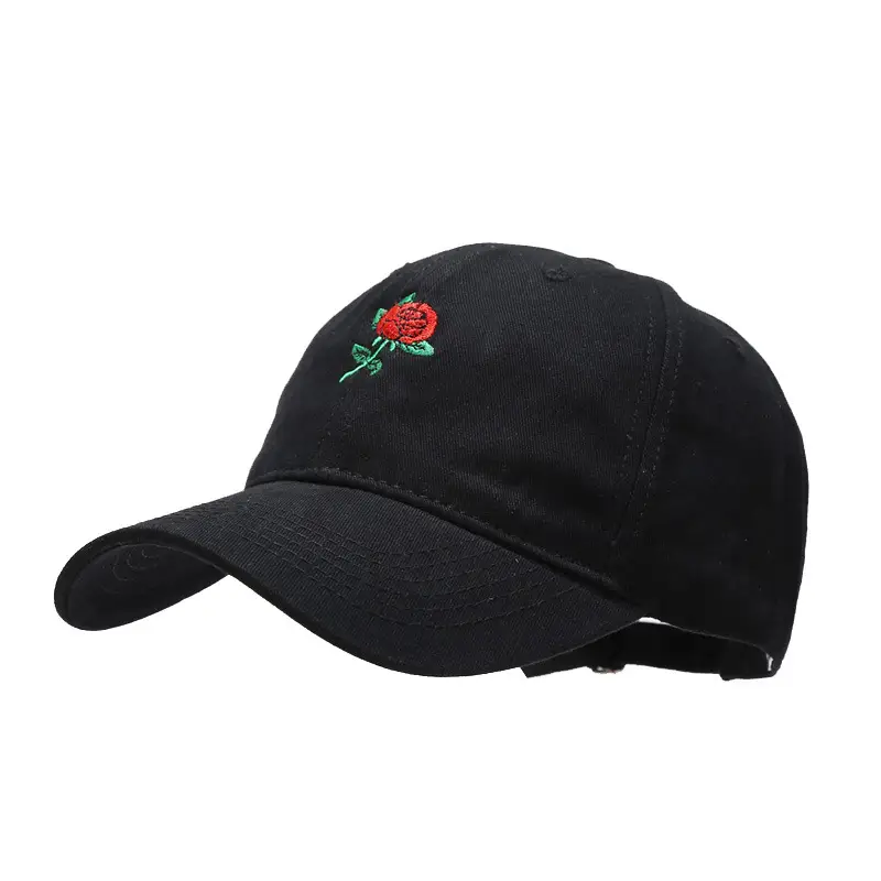 2025 Rose Embroidered Orange Baseball Cap for Men Women - Image 12