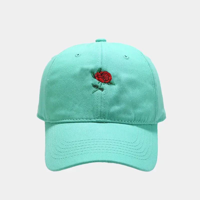 2025 Rose Embroidered Orange Baseball Cap for Men Women - Image 7