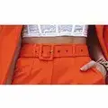 Women's Yellow Cotton Jersey Shorts with Embroidered Details