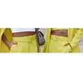 Women's Yellow Cotton Jersey Shorts with Embroidered Details