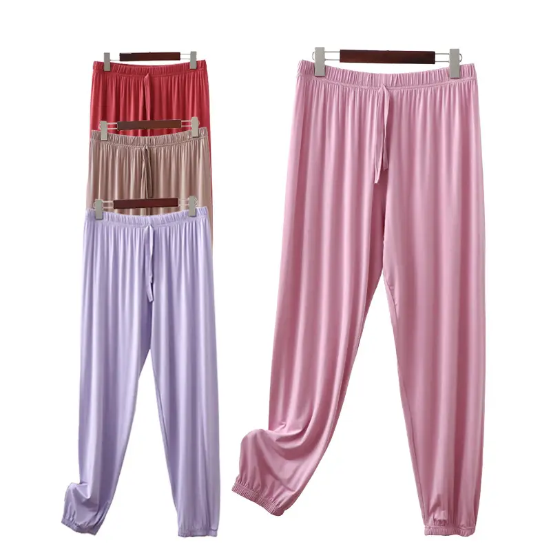 Women's Green Thin Modal Leg Bloomers Pants - Image 9