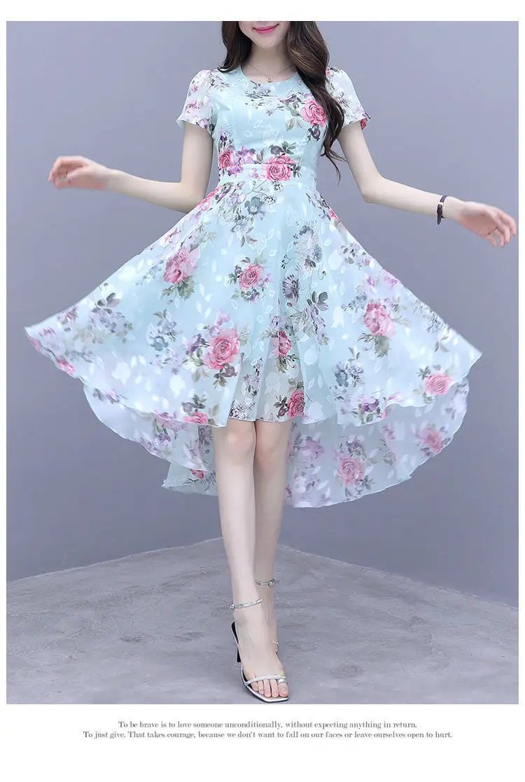 Women Floral Ice Silk Summer Dress 2022 — feature 10