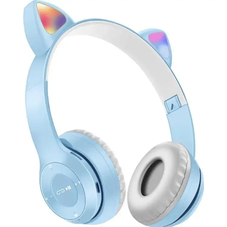 Cat Ear Bluetooth Headset Pink White