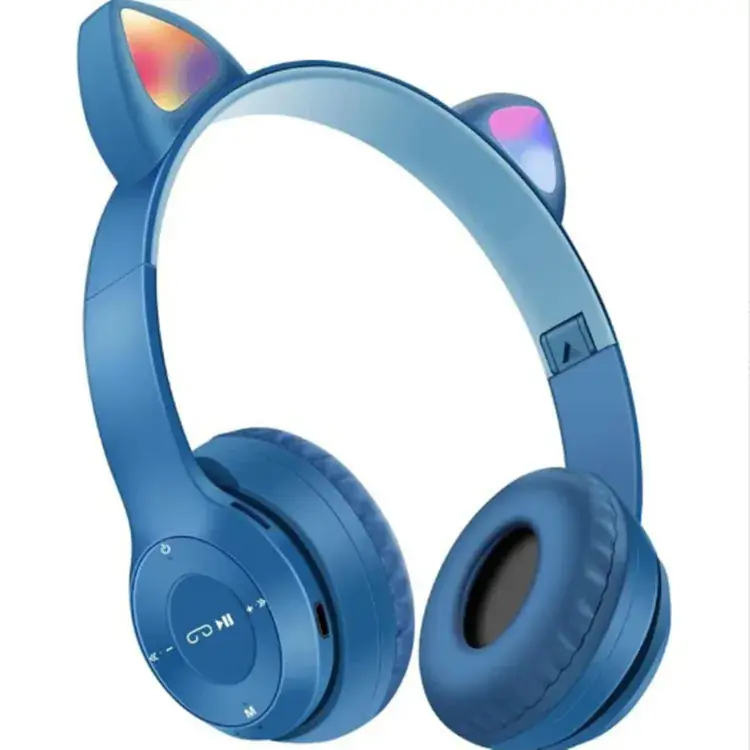 Cat Ear Bluetooth Headset Pink White