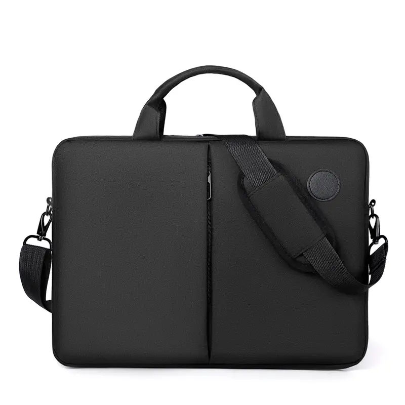 Men's Grey Laptop Shoulder Messenger Bag Business Travel Portable - Image 2