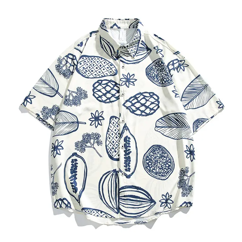 Men's 2025 Panda Print Ice Silk Shirt Short Sleeve - Image 6
