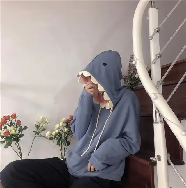 Men Velvet Hoodie Grey Cartoon Print Sweatpants — feature 7