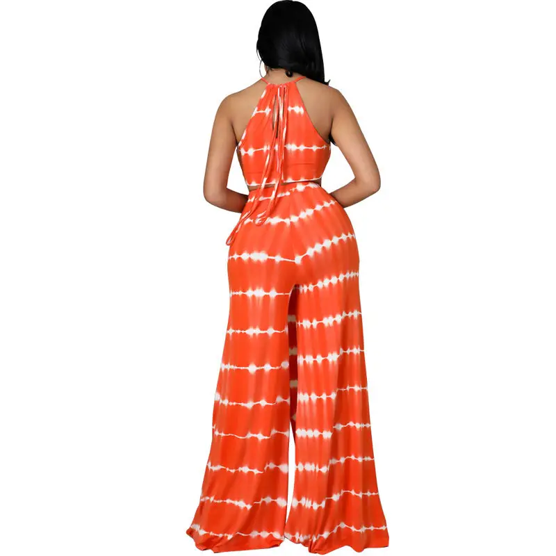 Orange Tie-Dye High-End Women's Suit Small - Image 5
