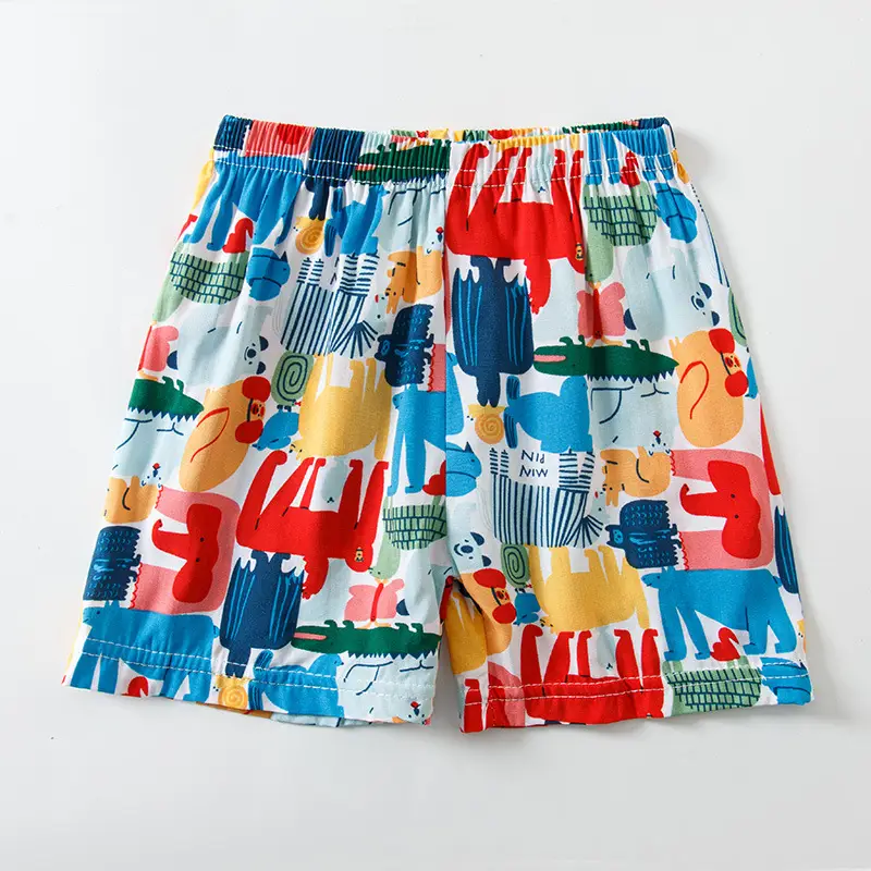 Children's Striped Shorts Cotton Silk Family Beach Pants
