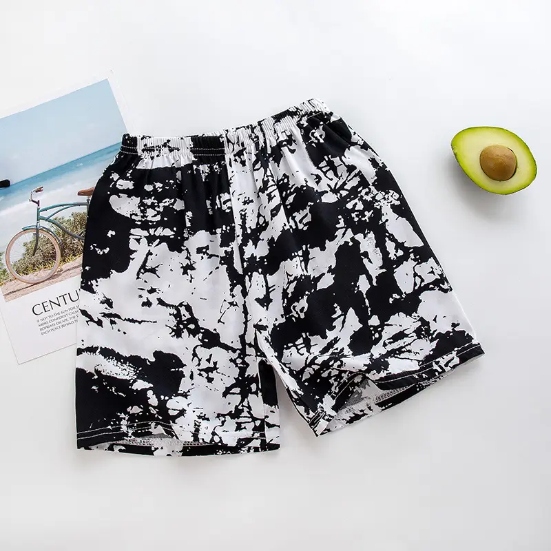 Children's Striped Shorts Cotton Silk Family Beach Pants