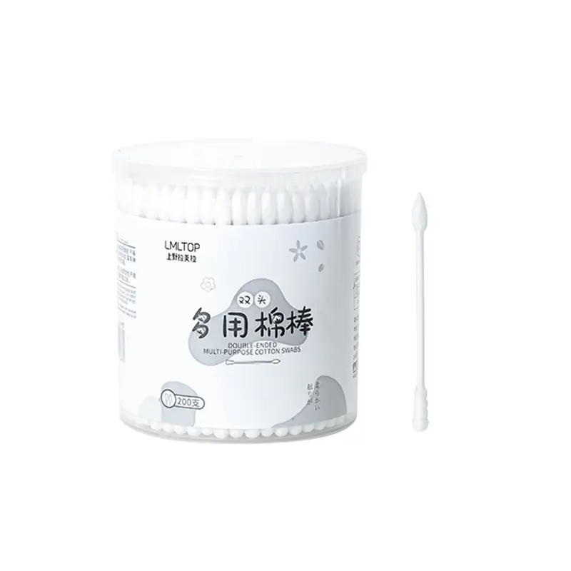 Double-ended Cotton Swabs Paper Shaft Pointed Spiral Head - Image 5