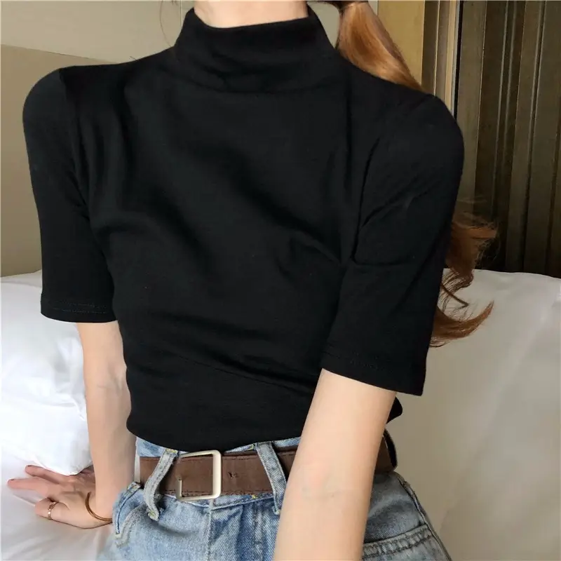 Women's 2027 Cotton T-Shirt White Slim Fit - Image 6