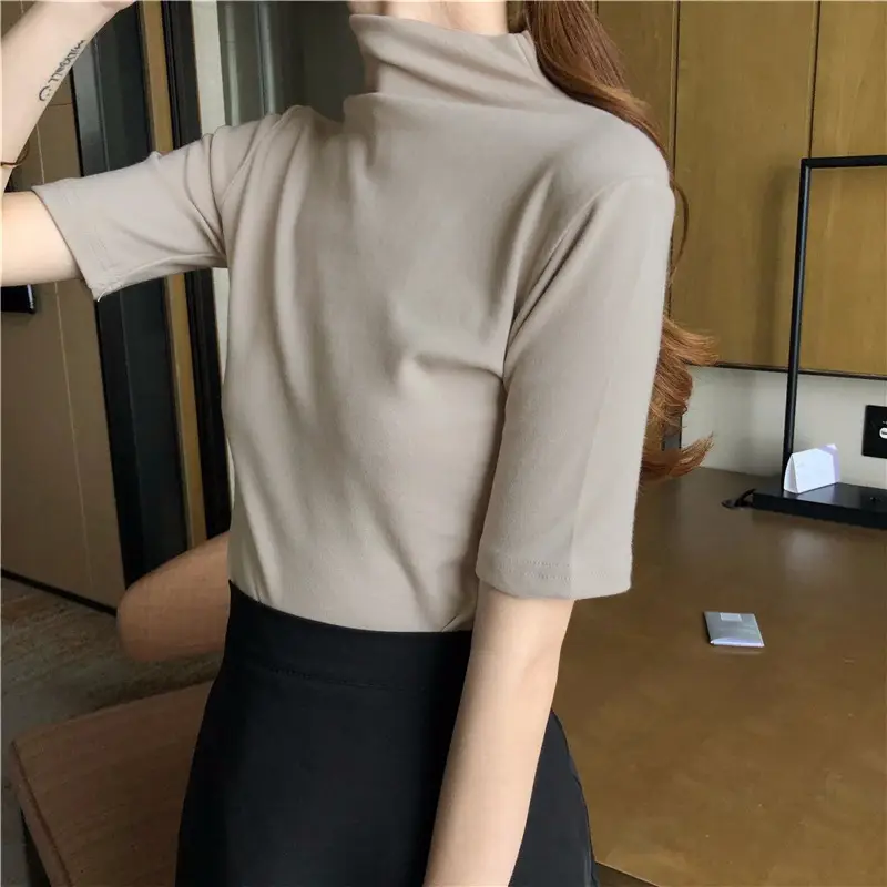 Women's 2027 Cotton T-Shirt White Slim Fit - Image 8
