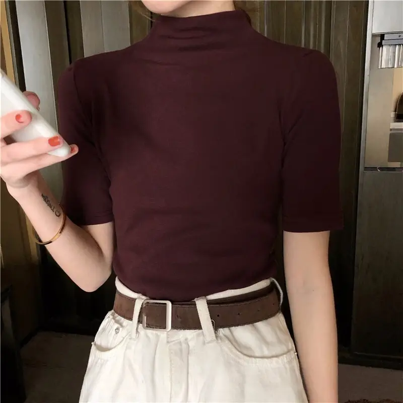 Women's 2027 Cotton T-Shirt White Slim Fit - Image 9