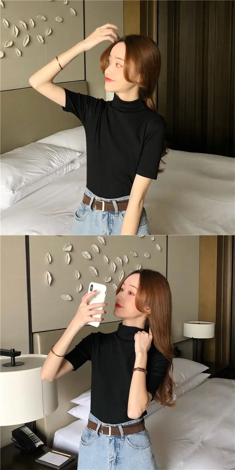 Women's 2027 Cotton T-Shirt White Slim Fit — feature 13