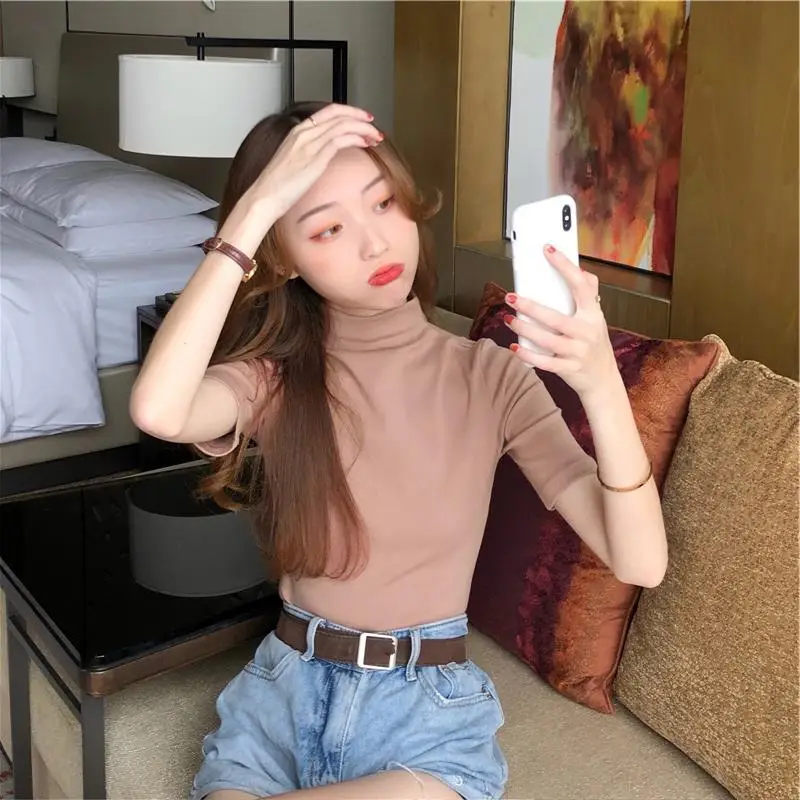 Women's 2027 Cotton T-Shirt White Slim Fit - Image 2