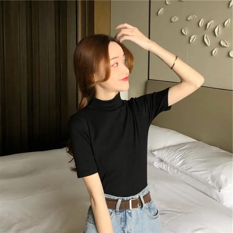 Women's 2027 Cotton T-Shirt White Slim Fit - Image 4