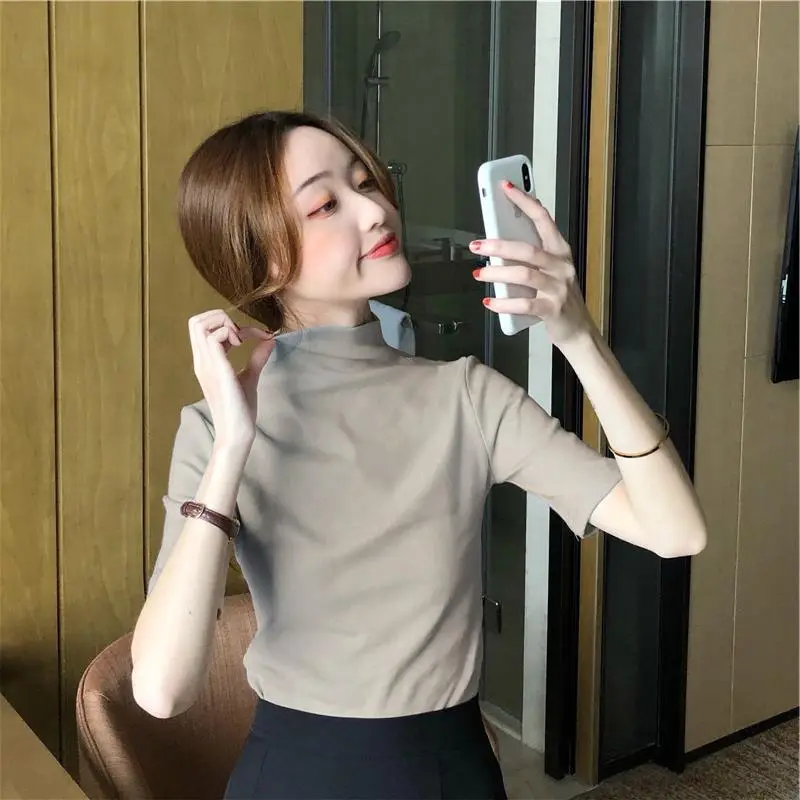 Women's 2027 Cotton T-Shirt White Slim Fit - Image 5