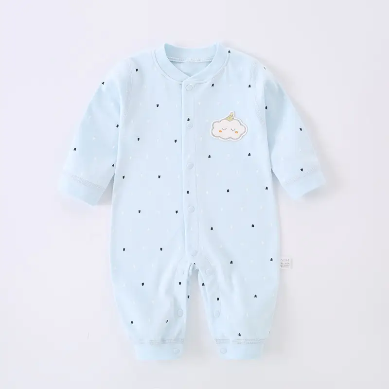Newborn Cotton Pajamas Short Sleeve Yellow - Image 6