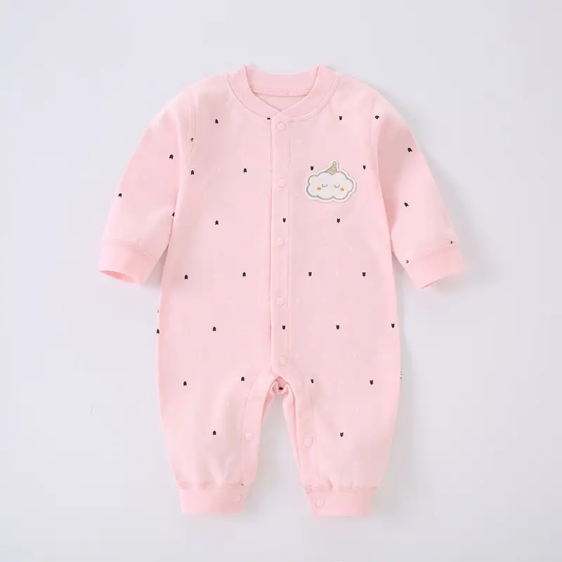 Newborn Cotton Pajamas Short Sleeve Yellow - Image 3