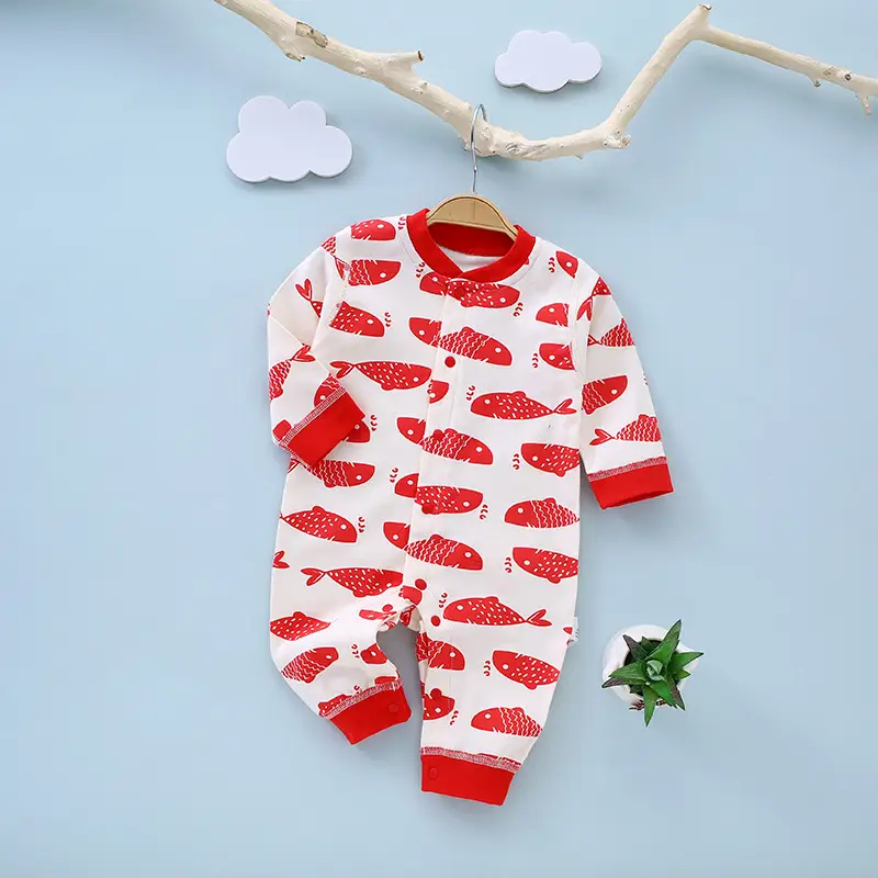Newborn Cotton Pajamas Short Sleeve Yellow - Image 4