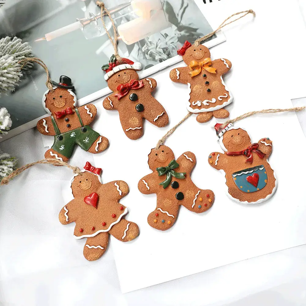 Green Gingerbread Man Pendant for Christmas Decor - Image 10