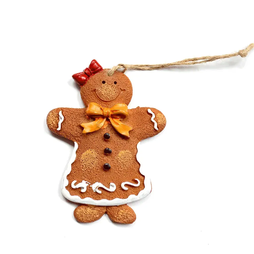 Green Gingerbread Man Pendant for Christmas Decor - Image 3