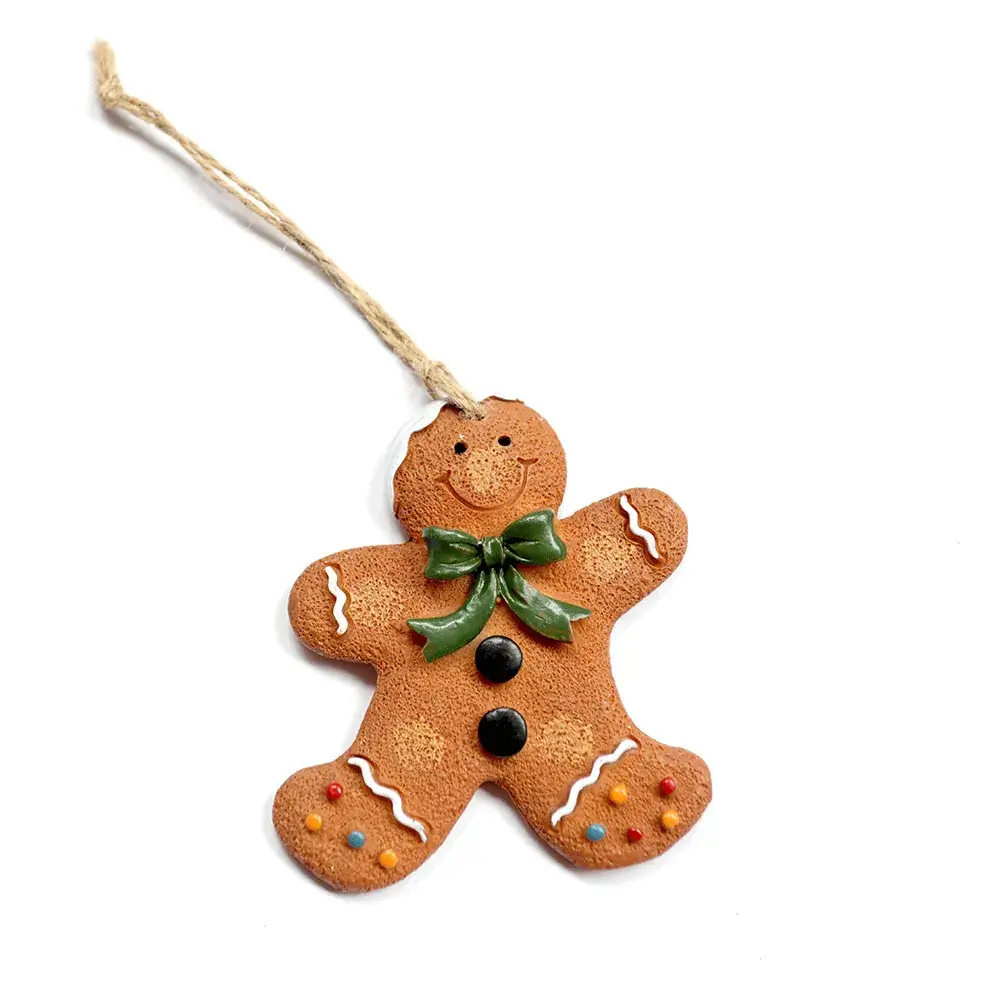 Green Gingerbread Man Pendant for Christmas Decor - Image 5