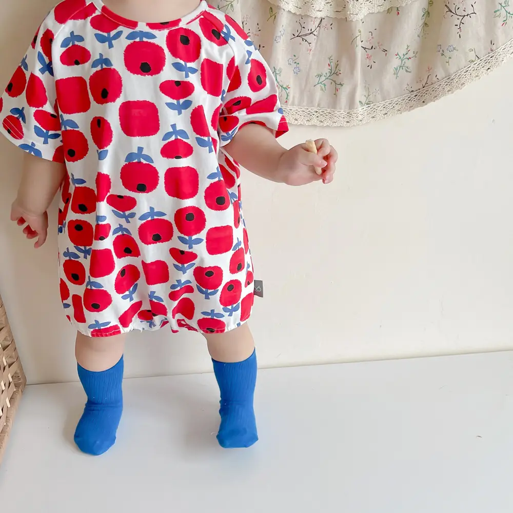 New Baby Bodysuit Tiger Print Summer Korean Style - Image 4