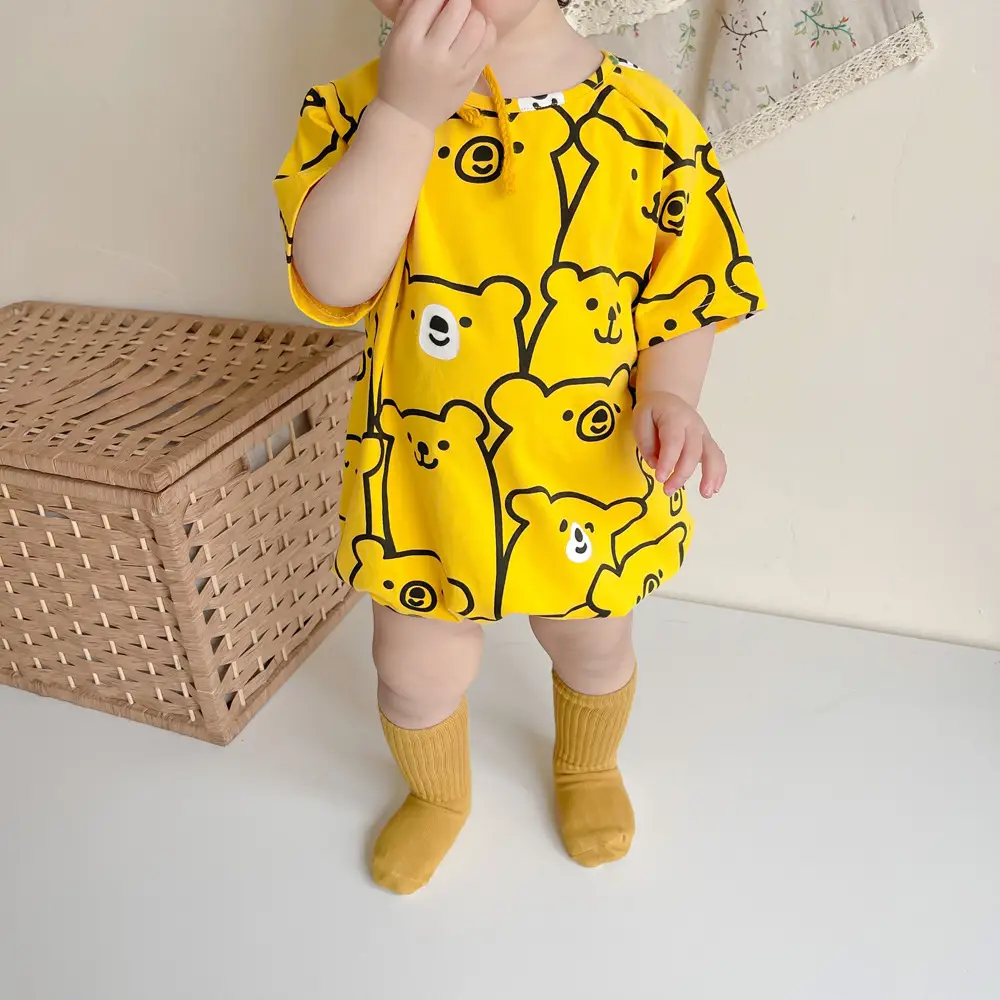 New Baby Bodysuit Tiger Print Summer Korean Style - Image 5