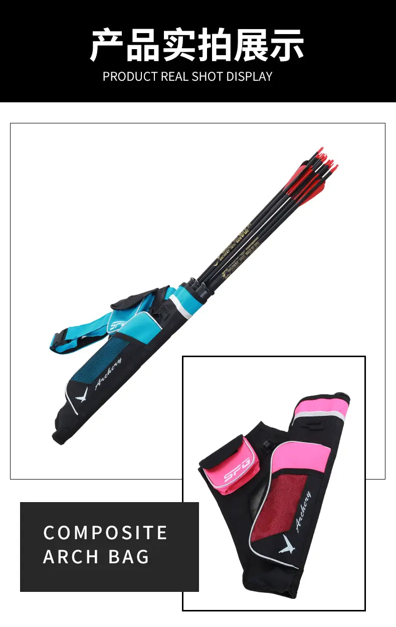 Manufacturers new three-tube arrow pot archery competitive competition quiver quiver quiver large capacity waist slung arrow pot spot — feature 10