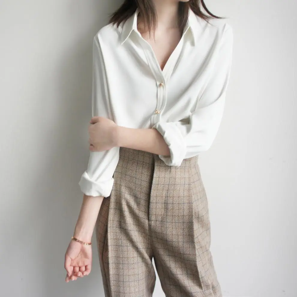 Brown V-Neck Long Sleeve Vest with Metal Buckle — feature 7