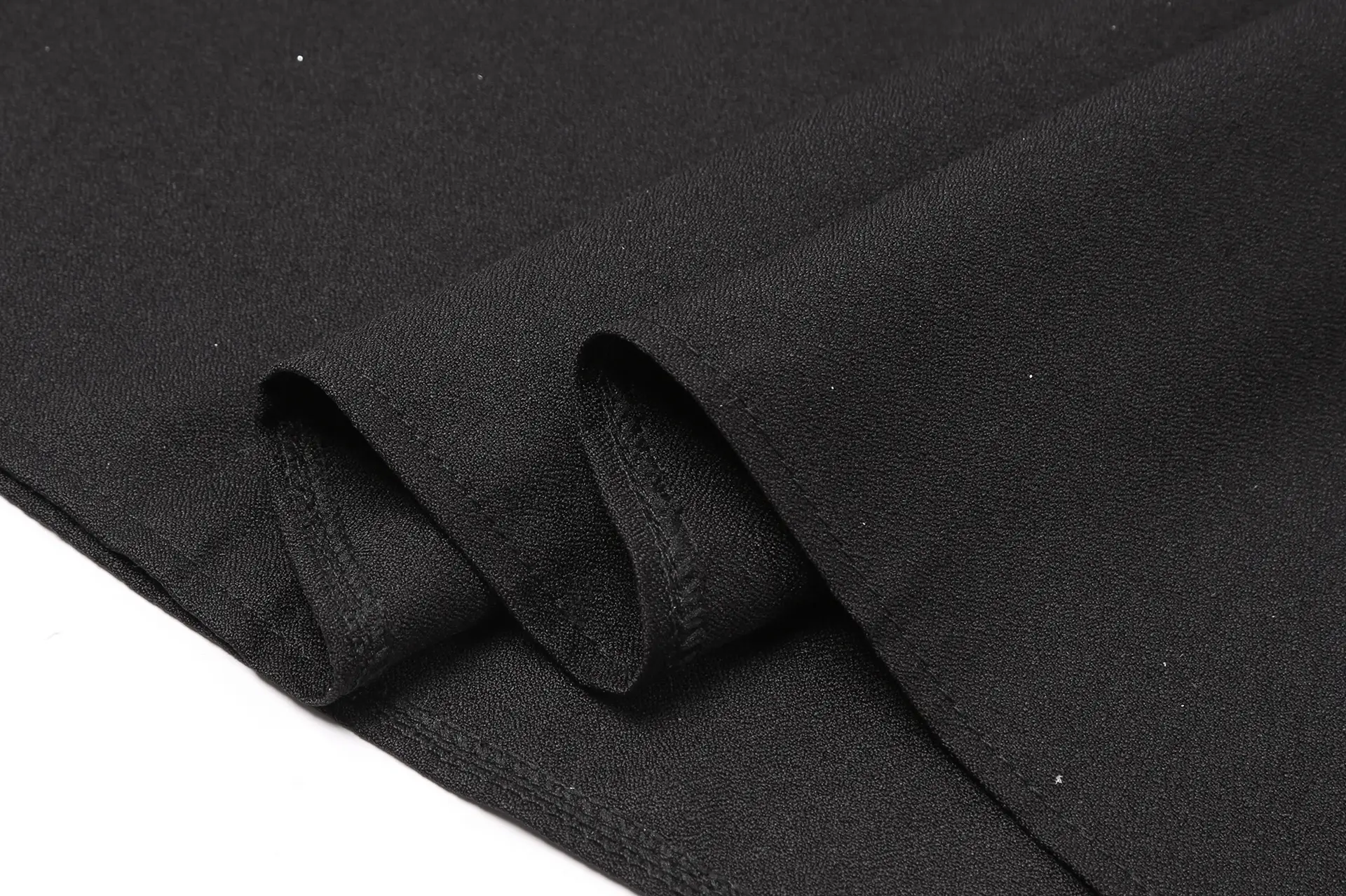 Black Off-Shoulder V-Neck Dress with Sequins — feature 11