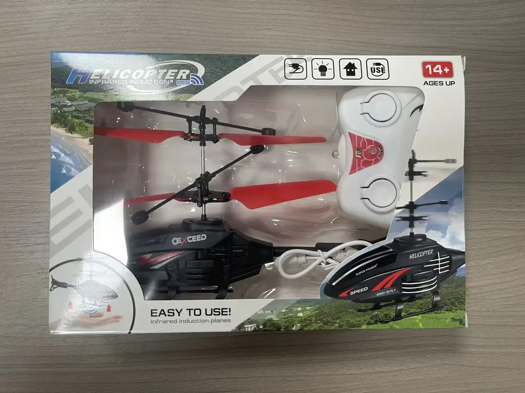Cross-Border New Remote Control Aircraft Children's Palm Sensor Aircraft Two-Way Suspended Charging Animal Helicopter Toy