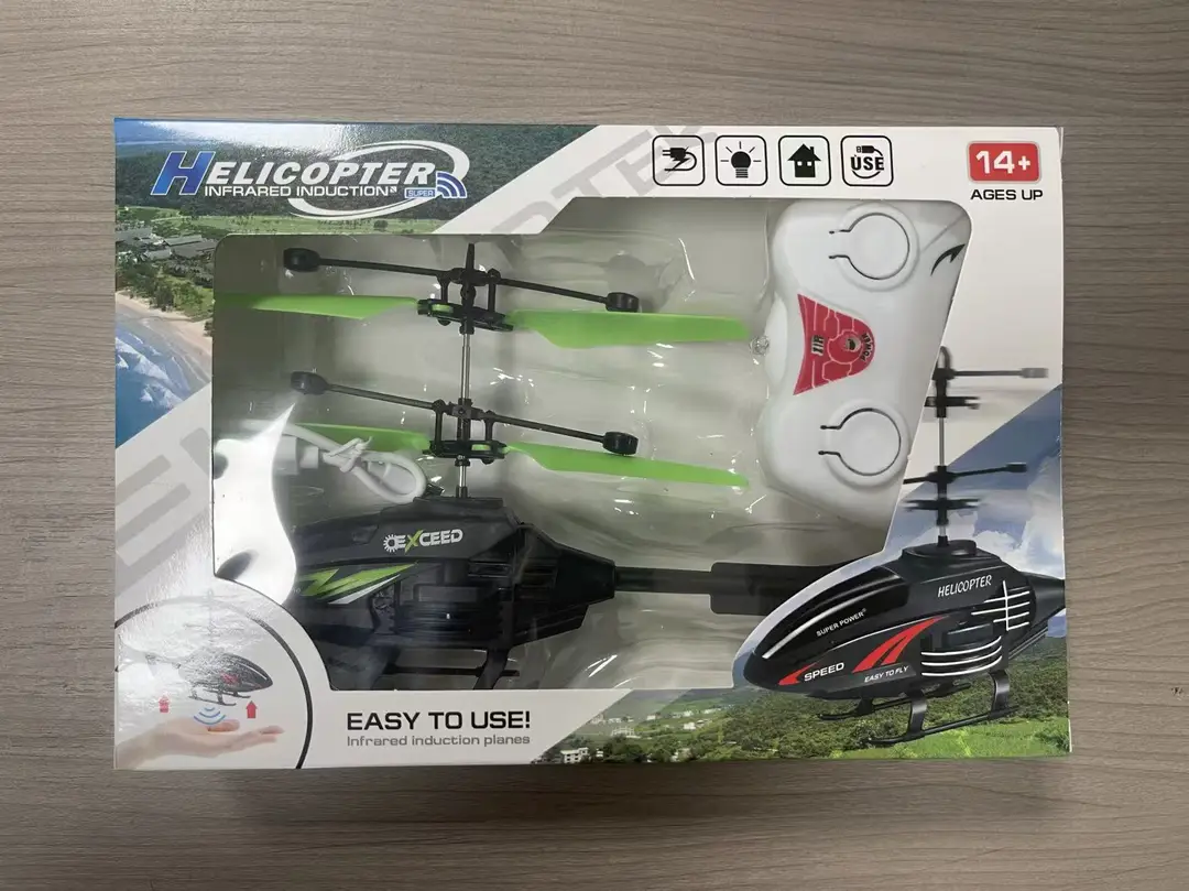 Cross-Border New Remote Control Aircraft Children's Palm Sensor Aircraft Two-Way Suspended Charging Animal Helicopter Toy