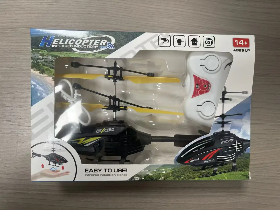 Cross-Border New Remote Control Aircraft Children's Palm Sensor Aircraft Two-Way Suspended Charging Animal Helicopter Toy