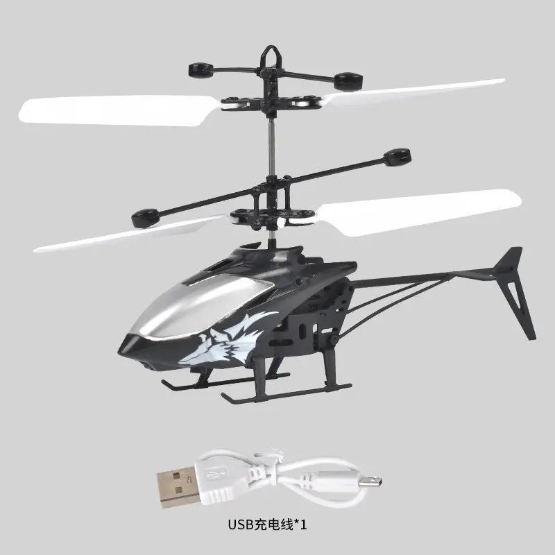 Cross-Border New Remote Control Aircraft Children's Palm Sensor Aircraft Two-Way Suspended Charging Animal Helicopter Toy