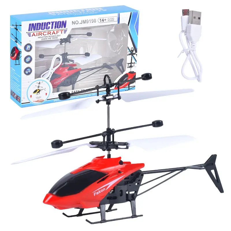 Cross-Border New Remote Control Aircraft Children's Palm Sensor Aircraft Two-Way Suspended Charging Animal Helicopter Toy