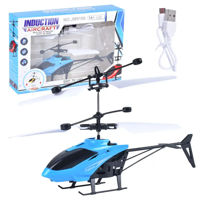 Cross-Border New Remote Control Aircraft Children's Palm Sensor Aircraft Two-Way Suspended Charging Animal Helicopter Toy