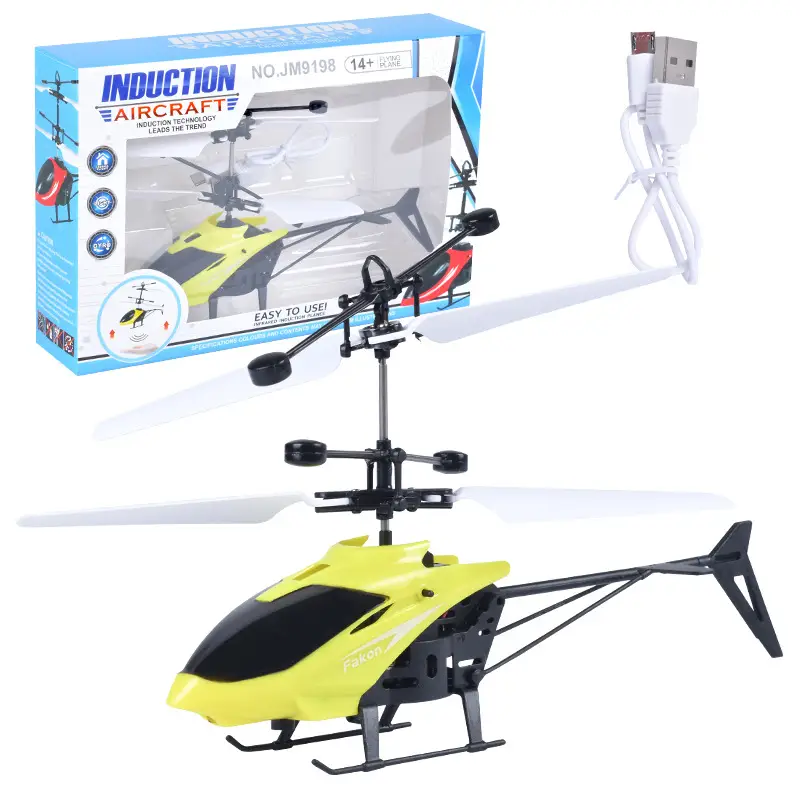 Cross-Border New Remote Control Aircraft Children's Palm Sensor Aircraft Two-Way Suspended Charging Animal Helicopter Toy