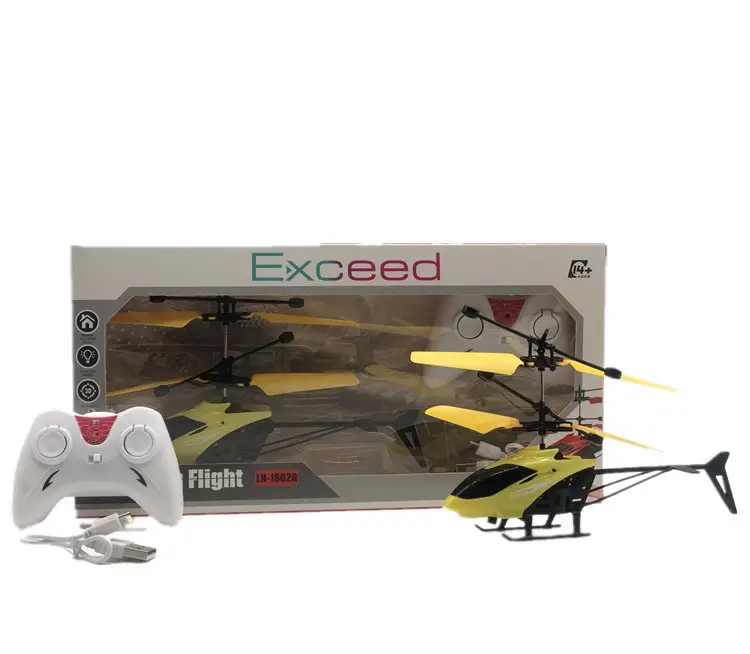 Cross-Border New Remote Control Aircraft Children's Palm Sensor Aircraft Two-Way Suspended Charging Animal Helicopter Toy