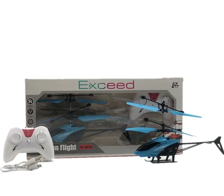 Cross-Border New Remote Control Aircraft Children's Palm Sensor Aircraft Two-Way Suspended Charging Animal Helicopter Toy