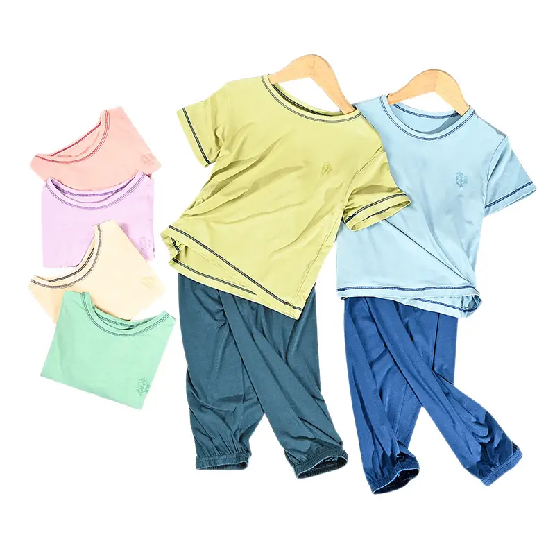 2025 Summer Boys Girls Modal Pajamas Set - Image 11