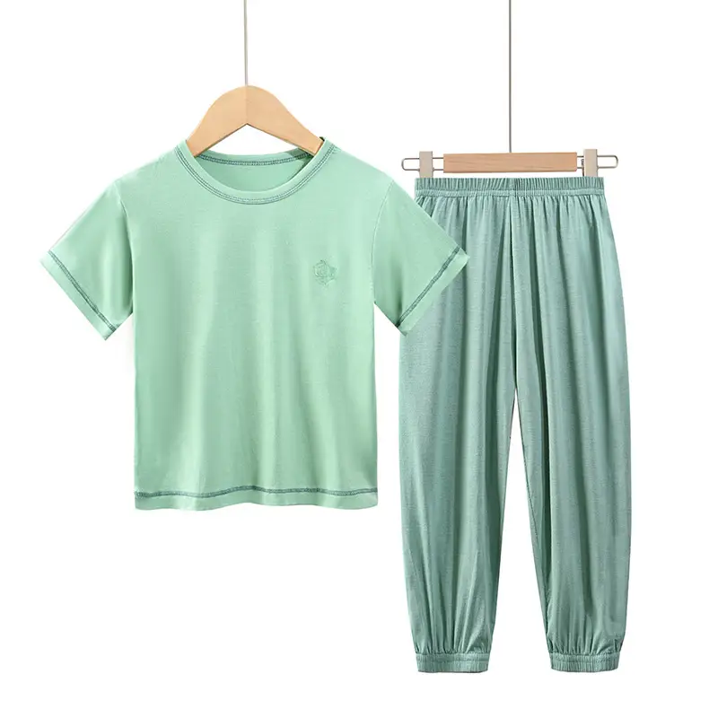 2025 Summer Boys Girls Modal Pajamas Set - Image 4