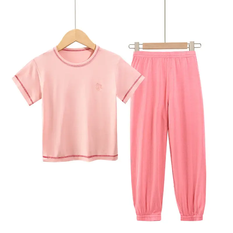 2025 Summer Boys Girls Modal Pajamas Set - Image 5